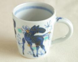 砥部焼・西岡工房 うまのマグカップ