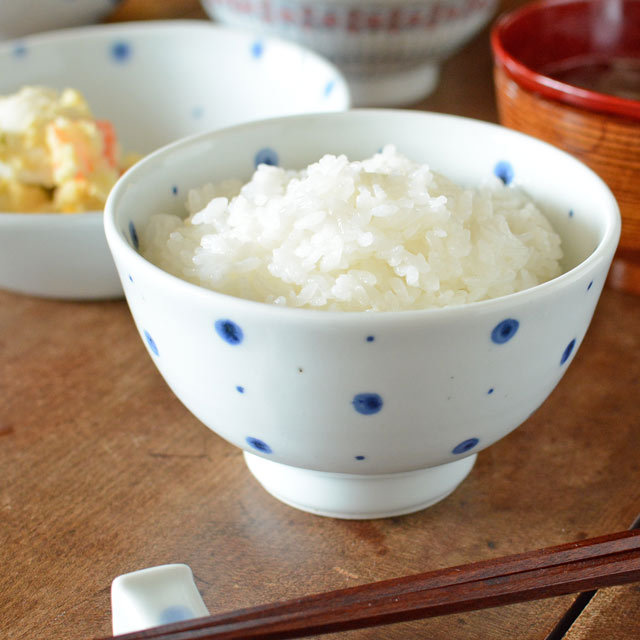 和食器・砥部焼　ブループラネットの茶碗(小)