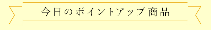 今日のポイントアップ商品